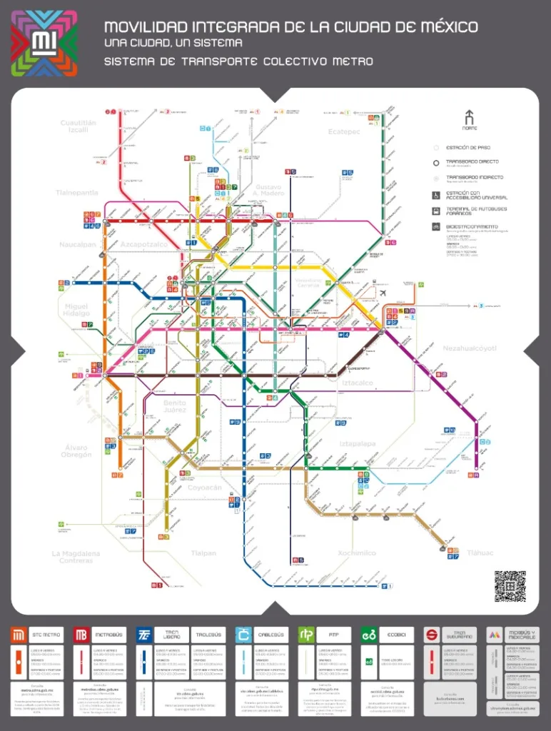 mapa del metro cdmx